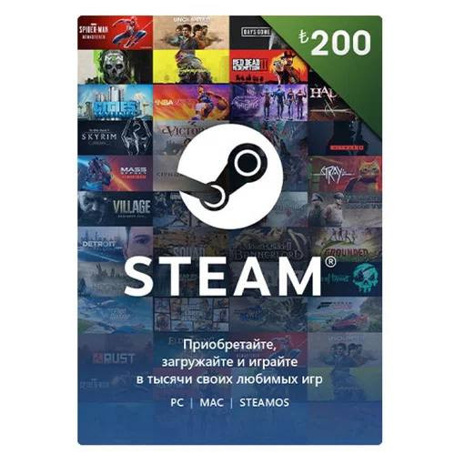 Карта оплаты Steam 200 USD Turkey [Цифровая версия]